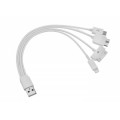 S-link SL-NT21 50cm 4 in 1 iPhone 4/5 + NOTE3/MİCRO 5pin Kablo