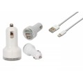 S-link IP-548 iPad 4/5/Mini 2000MA 2 in 1 Araç 2*Usb + Data Şarj Kablosu