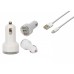 S-link IP-548 iPad 4/5/Mini 2000MA 2 in 1 Araç 2*Usb + Data Şarj Kablosu