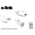S-link IP-546 Iphone 5 Data Prizden + Araç Şarjı
