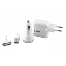 S-link IP-808 2000MA Ipad/Iphone/Ipod 3 in 1 Araç Şarjı