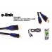 S-link SLX-982 Akıllı Telefonlar ve Tablet Micro Usb2.0 1.5m için Gold Kılıflı Data + Şarj Kablosu