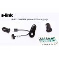 S-link IP-832 1000MA Iphone 12V Araç Şarjı