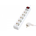 S-link SPG8-6-50 5m 6 li Akım Korumalı Beyaz Priz