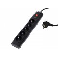 S-link SPG-5-15 1.5m 5Li Akım Kor. Siyah Priz