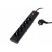 S-link SPG-5-15 1.5m 5Li Akım Kor. Siyah Priz