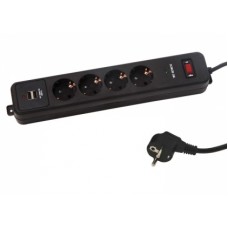 S-link SPG4+U 1.8m 4 lü + 2 Usb Akım Koruyuculu Priz