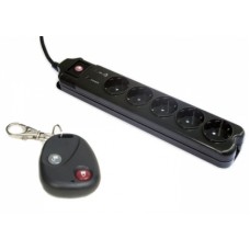 S-link SPG-RM 1.8m 5 li Uzaktan Kumandalı Akım Korumalı Siyah Priz