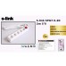 S-link SPG7-6-15 1.5m 6 li Akım Korumalı Beyaz Priz