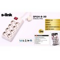 S-link SPG4-8-30 3m 8Li Akım Kor. Gri Priz