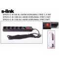 S-link SPGI5+1-B-5B 1.5m 6Lı Akım Kor.Kutu Priz