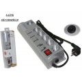 S-link SIS 6Lı Telf/Fax/Modem Kor.Gümüş Priz