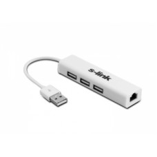S-link SL-U602 Usb 2.0 To LAN + 3 Port Hub Çevirici