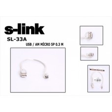S-link SL-33A 0.3m USB AM/MICRO5P Kablosu