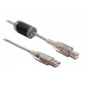 S-link SL-U3022 Usb2.0 1.5m Şeffaf Filitreli Yazıcı Kablosu