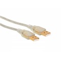 S-link SLX-335 Usb2.0 1.5m AM to AM Şeffaf Kablo