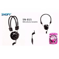 Snopy SN-815 Siyah Mikrofonlu Kulaklık