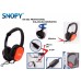 Snopy SN-602 Kırmızı/siyah IPHONE-IPAD Mikrofonlu Kulaklık