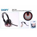 Snopy SN-793 Siyah/turuncu/gümüş Mikrofonlu Kulaklık