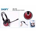Snopy SN-791 Bordo Mikrofonlu Kulaklık