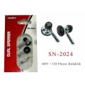 Snopy SN-2024 Mp3+cd oynatıcı Kulaklık