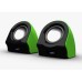 Snopy SN-13 2.0 3W*2 Siyah/Yeşil USB Speaker