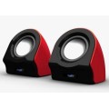 Snopy SN-13 2.0 3W*2 Siyah/Kırmızı Usb Speaker