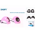 Snopy SN-818 2.0 Pembe Usb Mini Speaker