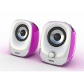 Snopy SN-11 2.0 3W*2 Beyaz/Pembe USB Speaker