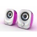 Snopy SN-11 2.0 3W*2 Beyaz/Pembe USB Speaker