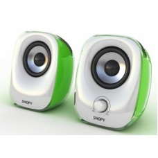 Snopy SN-11 2.0 3W*2 Beyaz/Yeşil USB Speaker