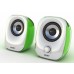 Snopy SN-11 2.0 3W*2 Beyaz/Yeşil USB Speaker