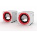 Snopy SN-14 2.0 3W*2 Beyaz/Kırmızı USB Speaker