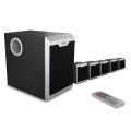 Snopy SN-518 5+1 Siyah/Gümüş Uzaktan Kumandalı Speaker