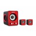 Snopy SN-1130 2+1 5W+3W*2 Kırmızı Usb+SD+Fm Destekli Multimedia Speaker