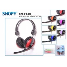 Snopy SN-T130 Mor Mikrofonlu Kulaklık