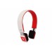 Snopy SN-BT300 Mobil Telefon Uyumlu Bluetooth Beyaz/Kırmızı Mikrofonlu Kulaklık