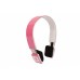 Snopy SN-BT300 Mobil Telefon Uyumlu Bluetooth Pembe/Beyaz Mikrofonlu Kulaklık