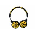 Snopy SN-99C Kumaş Renk Sarı Mikrofonlu Kulaklık