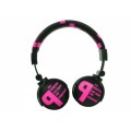 Snopy SN-99B Pop Stereo Koyu Pembe Mikrofonlu Kulaklık